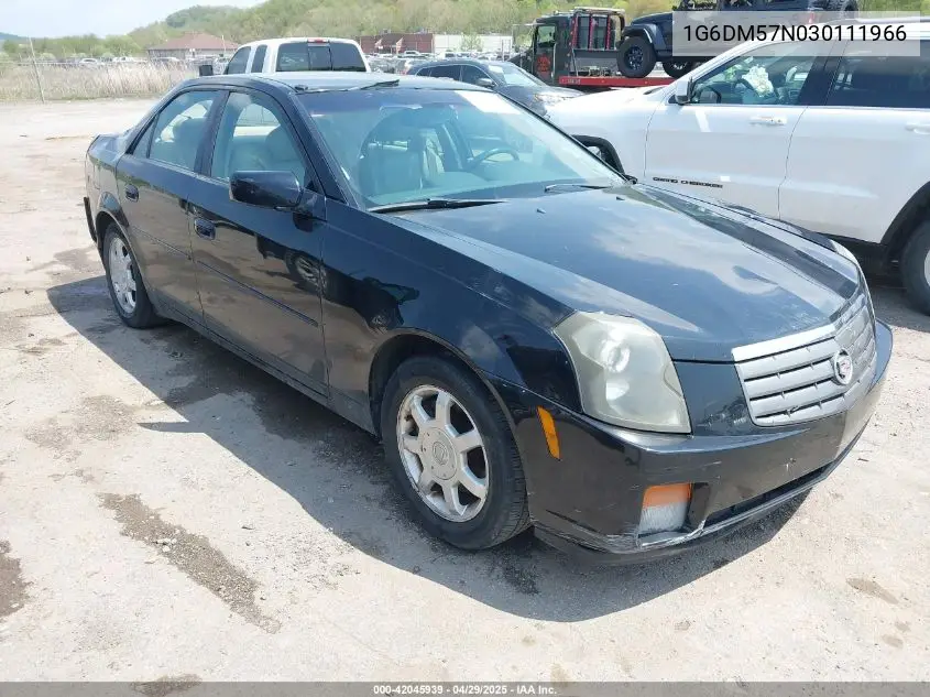 2003 Cadillac Cts Standard VIN: 1G6DM57N030111966 Lot: 42045939