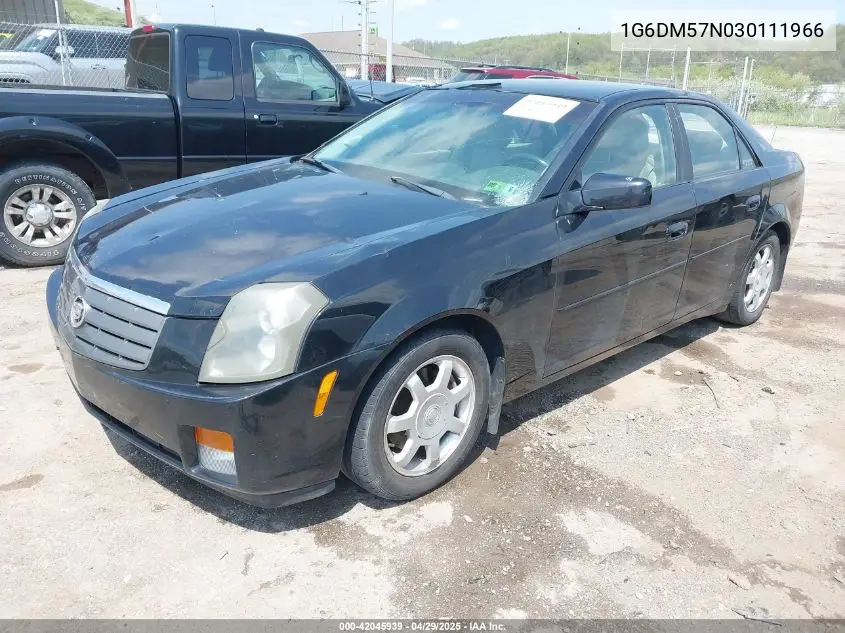2003 Cadillac Cts Standard VIN: 1G6DM57N030111966 Lot: 42045939