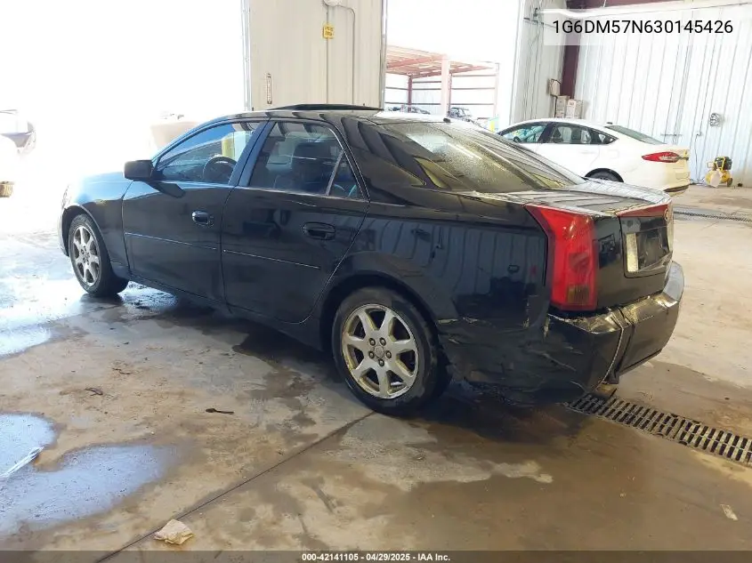 2003 Cadillac Cts Standard VIN: 1G6DM57N630145426 Lot: 42141105
