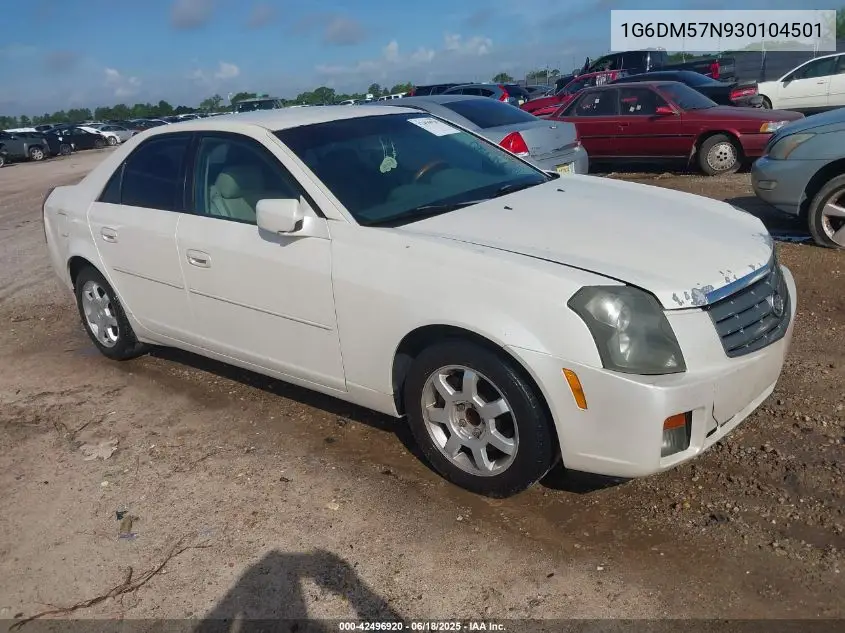 2003 Cadillac Cts Standard VIN: 1G6DM57N930104501 Lot: 42496920