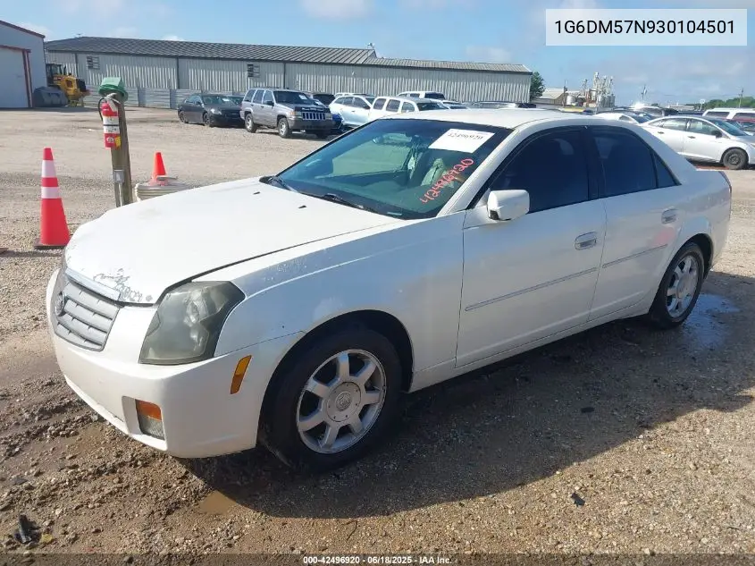 2003 Cadillac Cts Standard VIN: 1G6DM57N930104501 Lot: 42496920