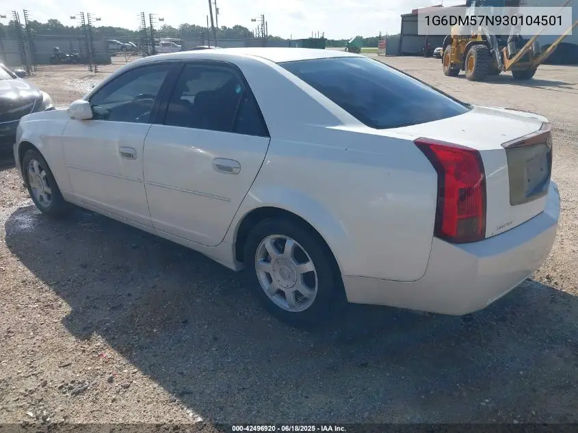 2003 Cadillac Cts Standard VIN: 1G6DM57N930104501 Lot: 42496920