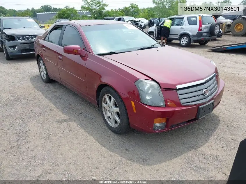 2003 Cadillac Cts Standard VIN: 1G6DM57NX30143601 Lot: 42499543