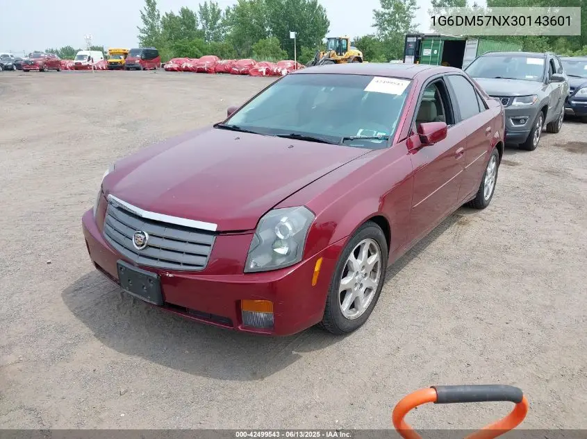 2003 Cadillac Cts Standard VIN: 1G6DM57NX30143601 Lot: 42499543