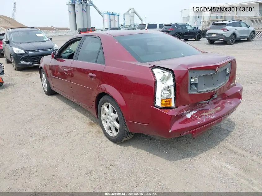 2003 Cadillac Cts Standard VIN: 1G6DM57NX30143601 Lot: 42499543