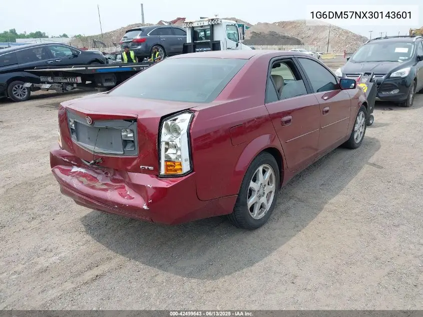 2003 Cadillac Cts Standard VIN: 1G6DM57NX30143601 Lot: 42499543
