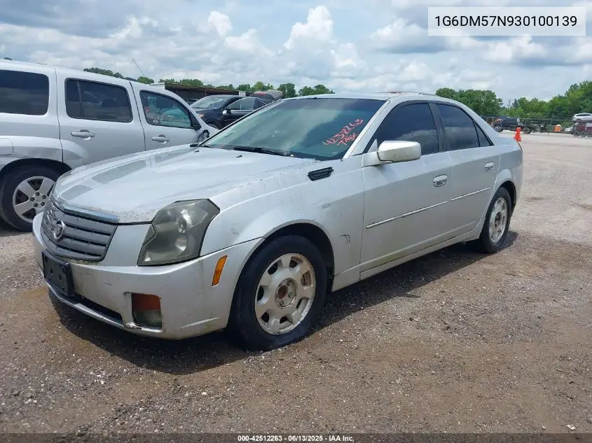 2003 Cadillac Cts Standard VIN: 1G6DM57N930100139 Lot: 42512263