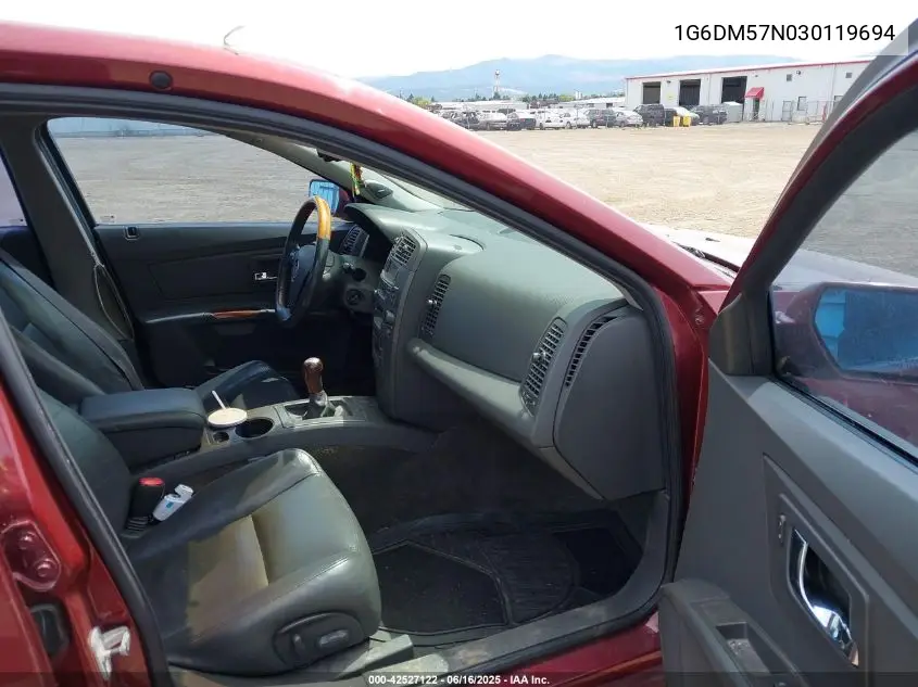 2003 Cadillac Cts Standard VIN: 1G6DM57N030119694 Lot: 42527122