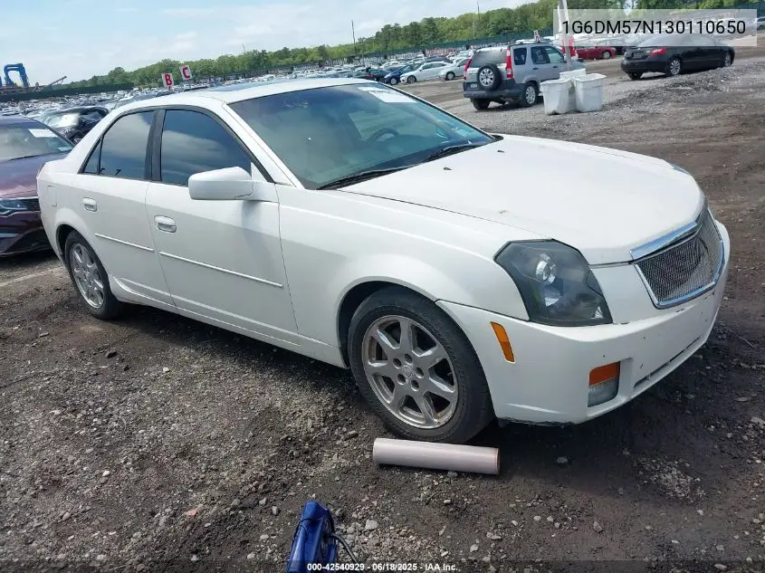 2003 Cadillac Cts Standard VIN: 1G6DM57N130110650 Lot: 42540929