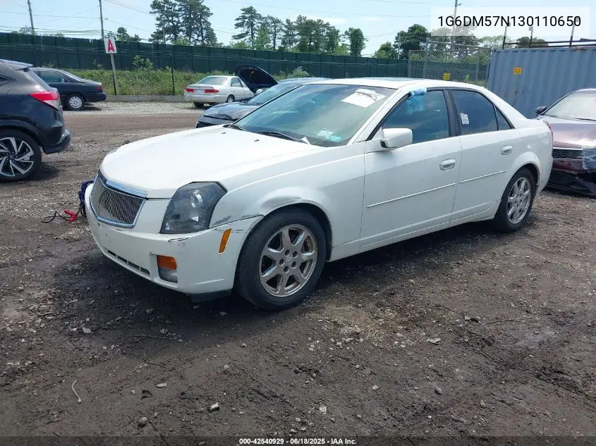 2003 Cadillac Cts Standard VIN: 1G6DM57N130110650 Lot: 42540929