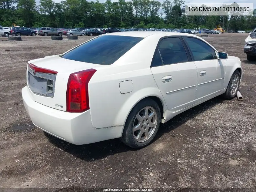 2003 Cadillac Cts Standard VIN: 1G6DM57N130110650 Lot: 42540929
