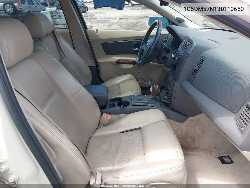 2003 Cadillac Cts Standard VIN: 1G6DM57N130110650 Lot: 42540929
