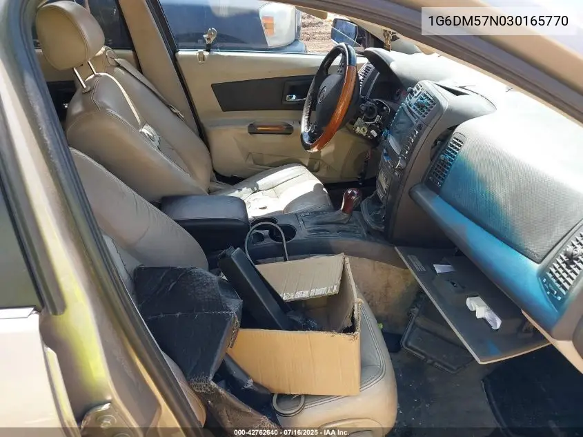 2003 Cadillac Cts Standard VIN: 1G6DM57N030165770 Lot: 42762640