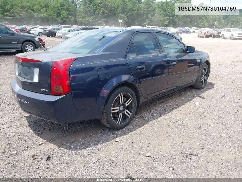 2003 Cadillac Cts Standard VIN: 1G6DM57N730104769 Lot: 42763470