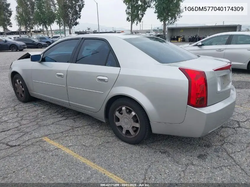 2004 Cadillac Cts Standard VIN: 1G6DM577040174309 Lot: 42171499