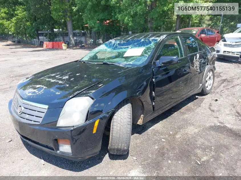 2004 Cadillac Cts Standard VIN: 1G6DM577540155139 Lot: 42231838