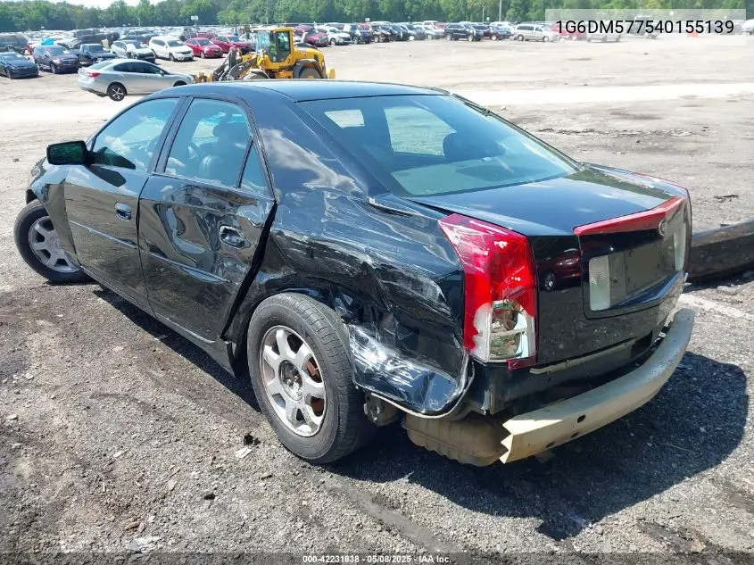 2004 Cadillac Cts Standard VIN: 1G6DM577540155139 Lot: 42231838