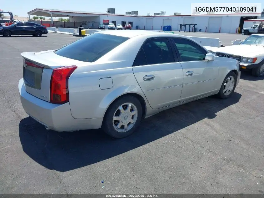 2004 Cadillac Cts Standard VIN: 1G6DM577040109041 Lot: 42558856