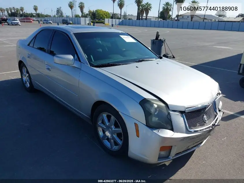 2004 Cadillac Cts Standard VIN: 1G6DM577440188908 Lot: 42563277