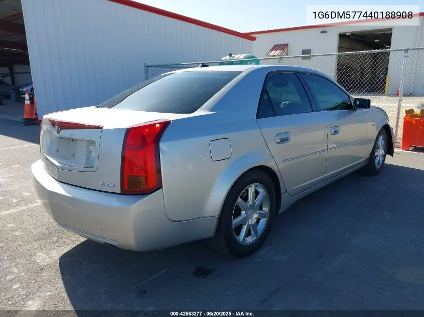 2004 Cadillac Cts Standard VIN: 1G6DM577440188908 Lot: 42563277