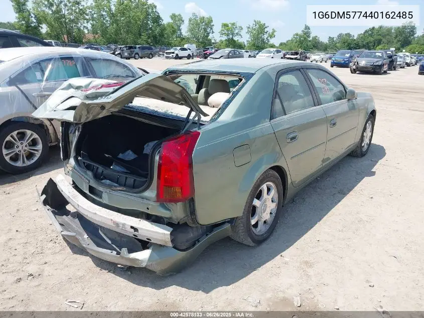 2004 Cadillac Cts Standard VIN: 1G6DM577440162485 Lot: 42578133