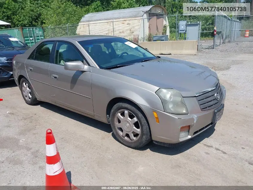 2004 Cadillac Cts Standard VIN: 1G6DM577840105738 Lot: 42602467