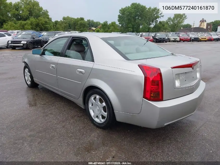 2004 Cadillac Cts Standard VIN: 1G6DM577240161870 Lot: 42749341