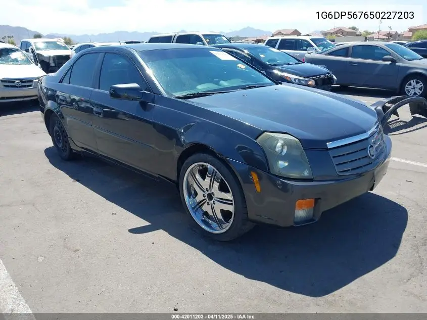 2005 Cadillac Cts Standard VIN: 1G6DP567650227203 Lot: 42011203