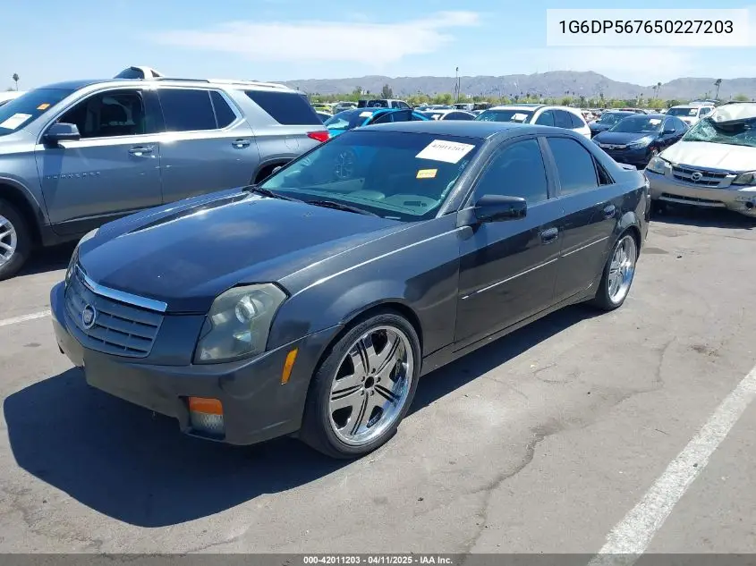 2005 Cadillac Cts Standard VIN: 1G6DP567650227203 Lot: 42011203
