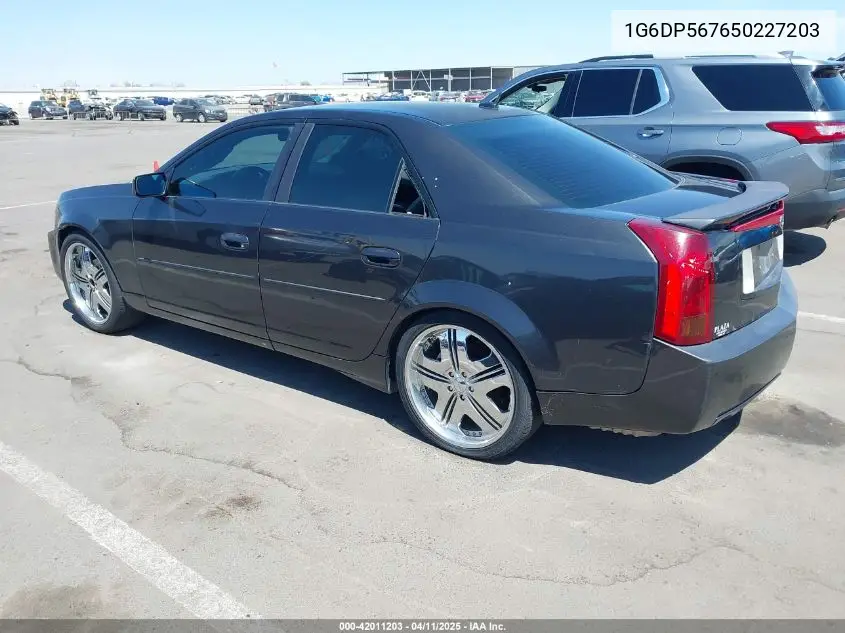 2005 Cadillac Cts Standard VIN: 1G6DP567650227203 Lot: 42011203