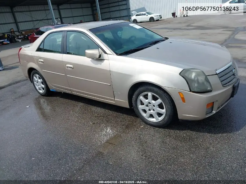 2005 Cadillac Cts Standard VIN: 1G6DP567750135243 Lot: 42043138