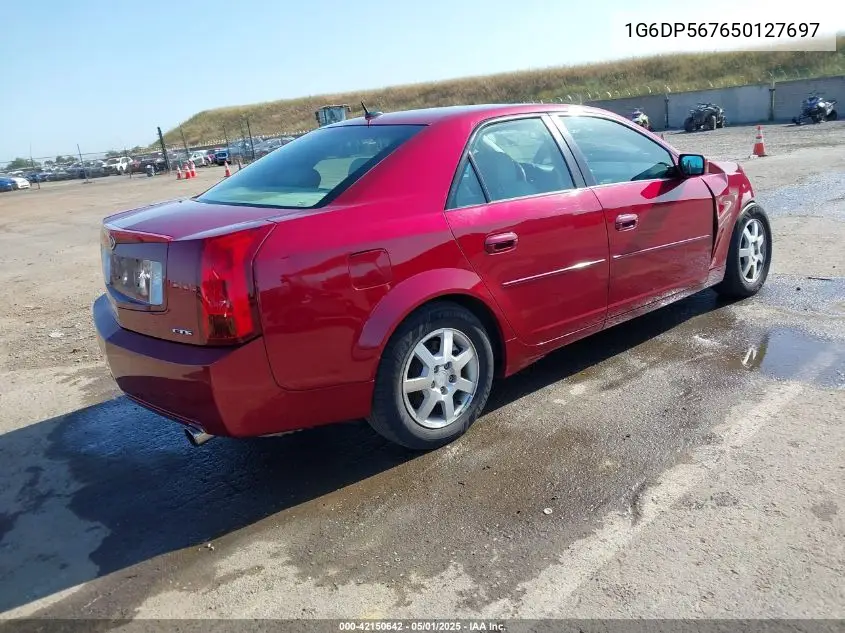 2005 Cadillac Cts Standard VIN: 1G6DP567650127697 Lot: 42150642