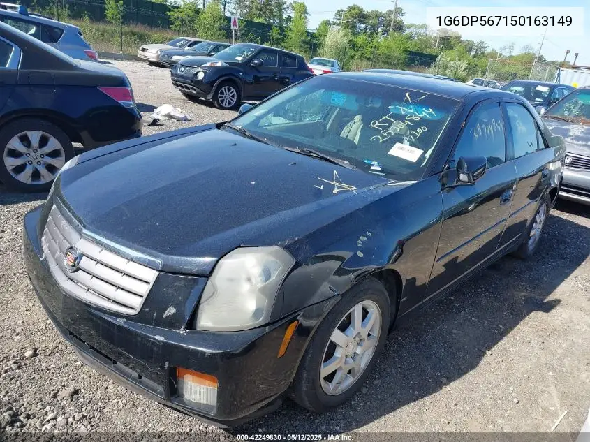 2005 Cadillac Cts Standard VIN: 1G6DP567150163149 Lot: 42249830