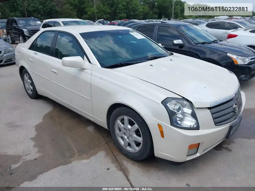 2005 Cadillac Cts Standard VIN: 1G6DM56T150232881 Lot: 42516653