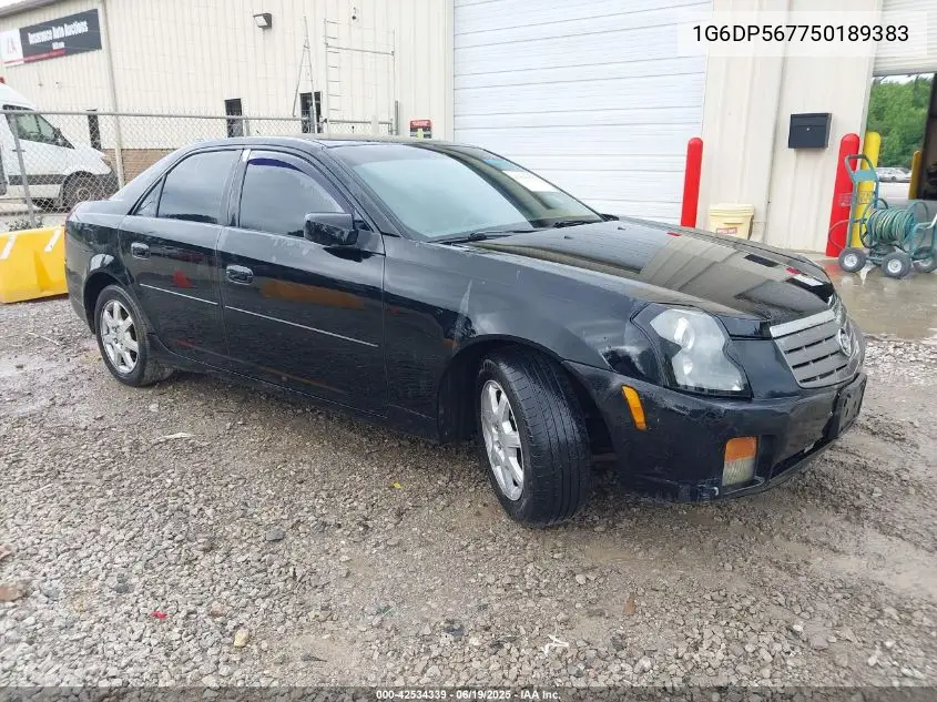 2005 Cadillac Cts Standard VIN: 1G6DP567750189383 Lot: 42534339