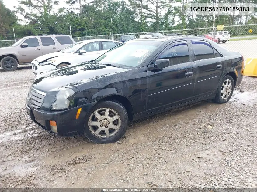 2005 Cadillac Cts Standard VIN: 1G6DP567750189383 Lot: 42534339