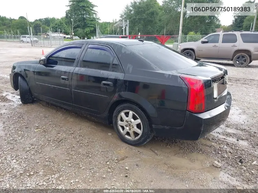 2005 Cadillac Cts Standard VIN: 1G6DP567750189383 Lot: 42534339