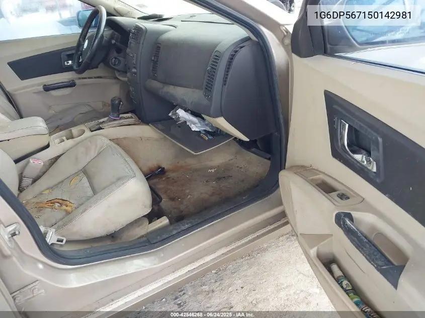 2005 Cadillac Cts Standard VIN: 1G6DP567150142981 Lot: 42546268