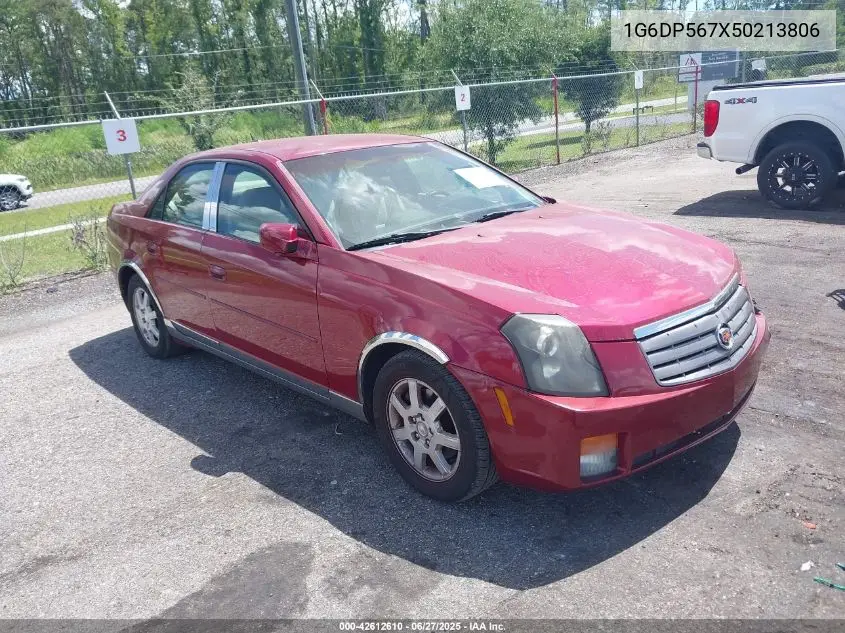 2005 Cadillac Cts Standard VIN: 1G6DP567X50213806 Lot: 42612610