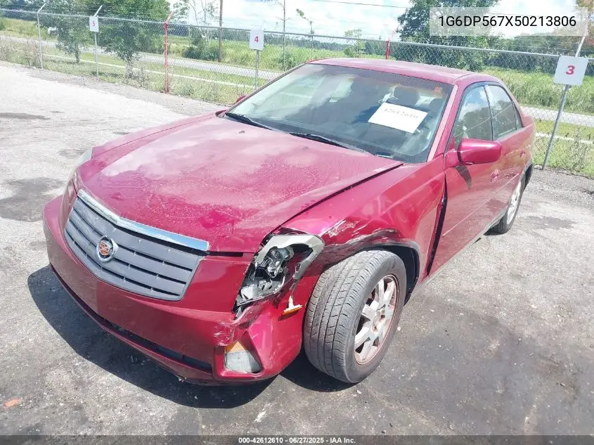 2005 Cadillac Cts Standard VIN: 1G6DP567X50213806 Lot: 42612610