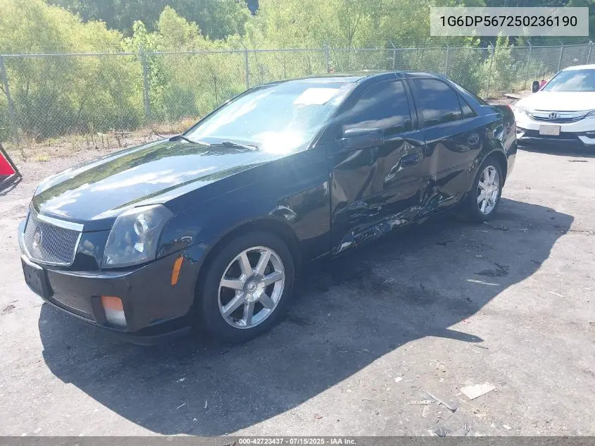 2005 Cadillac Cts Standard VIN: 1G6DP567250236190 Lot: 42723437