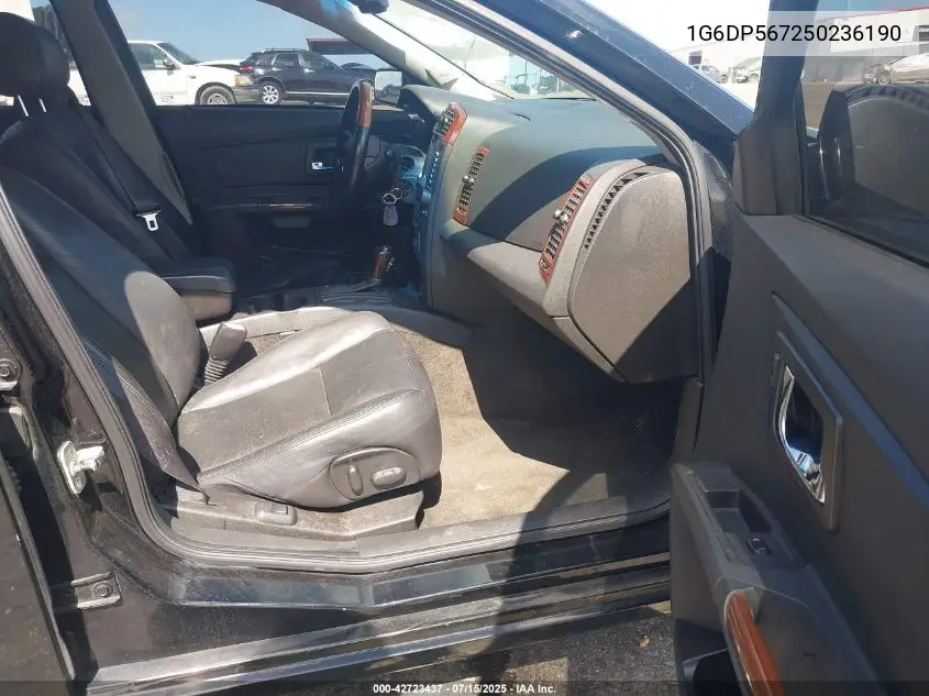 2005 Cadillac Cts Standard VIN: 1G6DP567250236190 Lot: 42723437