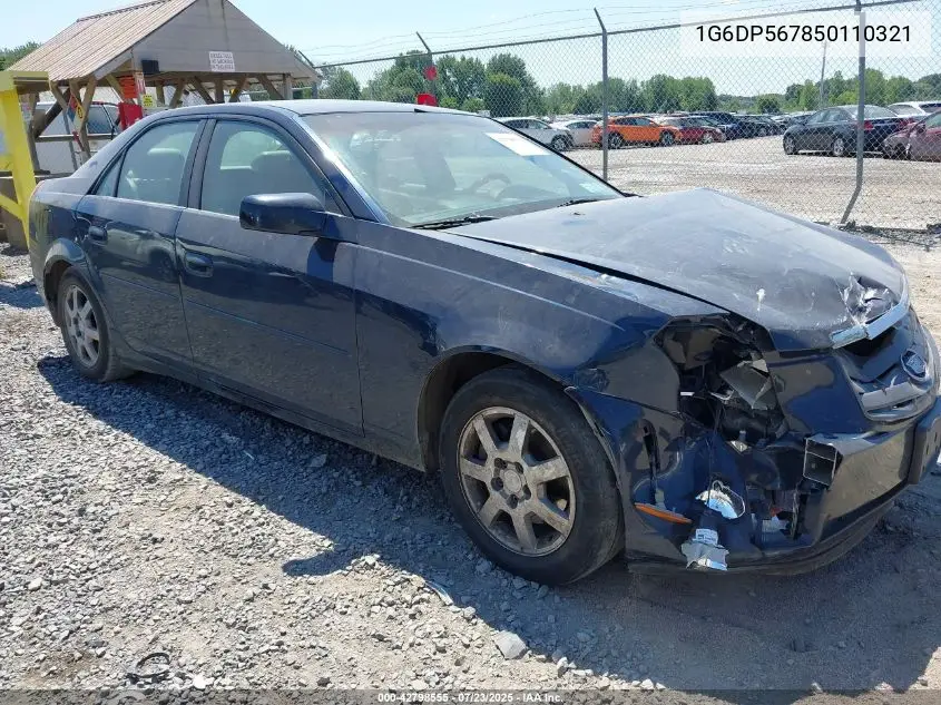 2005 Cadillac Cts Standard VIN: 1G6DP567850110321 Lot: 42798555