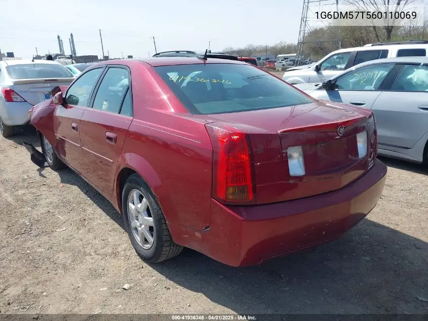 2006 Cadillac Cts Standard VIN: 1G6DM57T560110069 Lot: 41936346