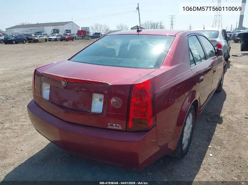 2006 Cadillac Cts Standard VIN: 1G6DM57T560110069 Lot: 41936346