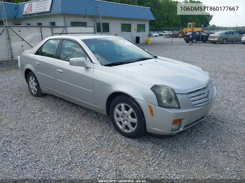 2006 Cadillac Cts Standard VIN: 1G6DM57T860177667 Lot: 42130791