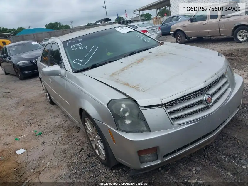 2006 Cadillac Cts Standard VIN: 1G6DP577560184909 Lot: 42153050
