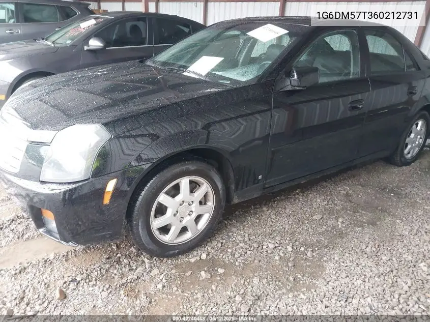 2006 Cadillac Cts Standard VIN: 1G6DM57T360212731 Lot: 42240448