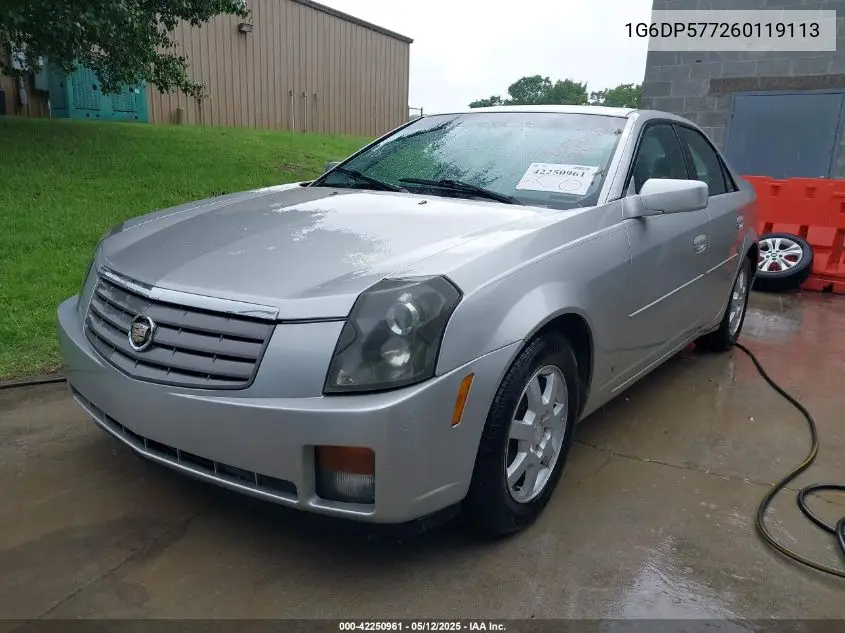 2006 Cadillac Cts Standard VIN: 1G6DP577260119113 Lot: 42250961