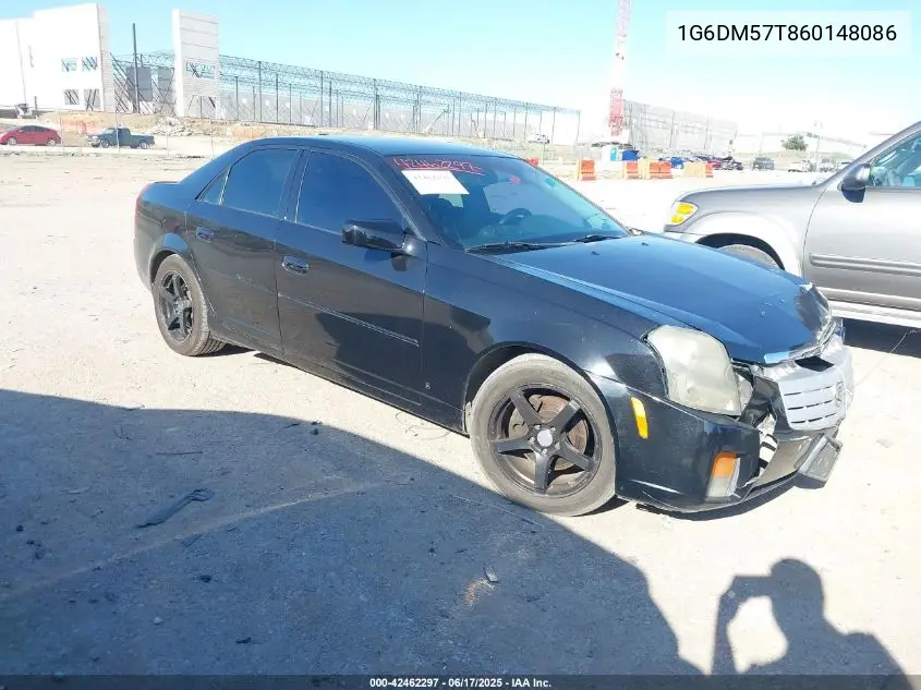 2006 Cadillac Cts Standard VIN: 1G6DM57T860148086 Lot: 42462297
